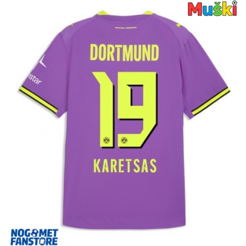 Borussia Dortmund Konstantinos Karetsas #19 Rezervni Dres 2026-27 Kratak Rukav